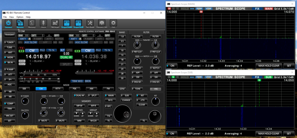 icom rs-ba1 remote